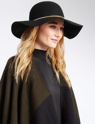 Pure Wool Chain Floppy Hat | M&S Collection | M&S