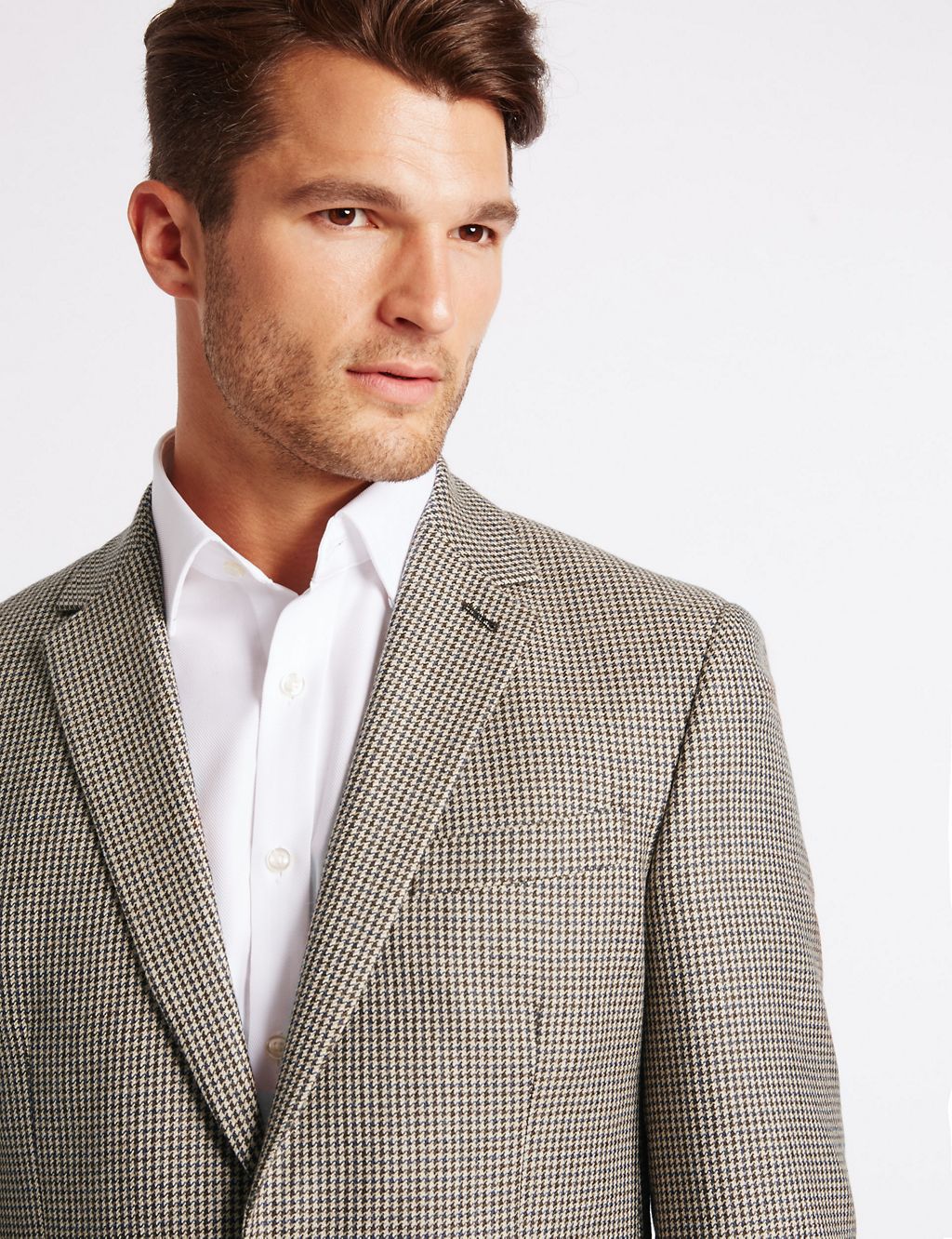 Pure Wool Checked Jacket 7 of 8