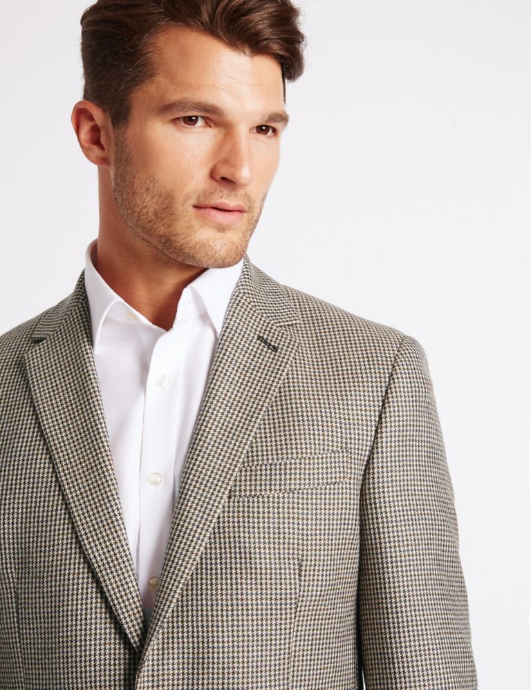 Pure Wool Checked Jacket 4 of 8