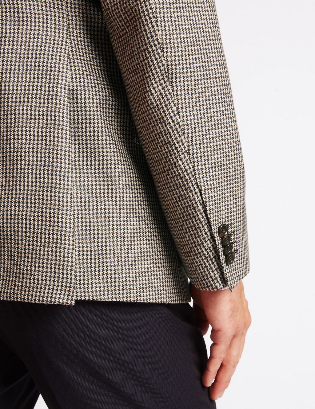 Pure Wool Checked Jacket 4 of 8