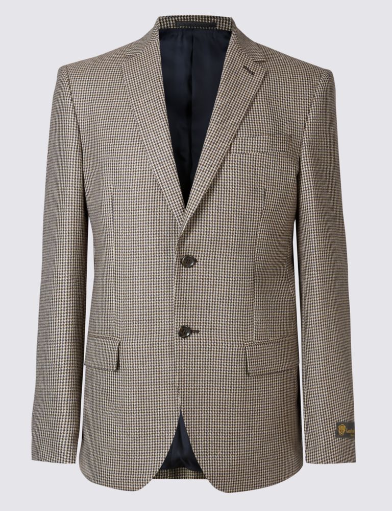 Pure Wool Checked Jacket 2 of 8
