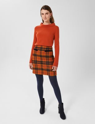 yo BIOTOP wool sheer skirt | angeloawards.com
