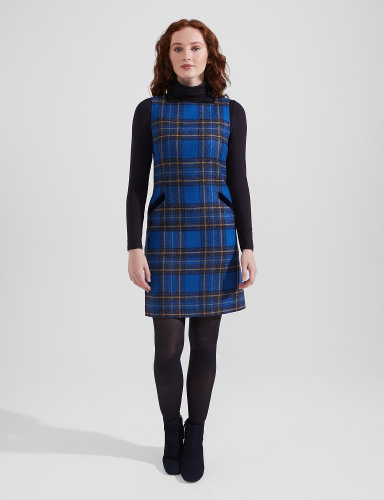 Hobbs tartan dress outlet