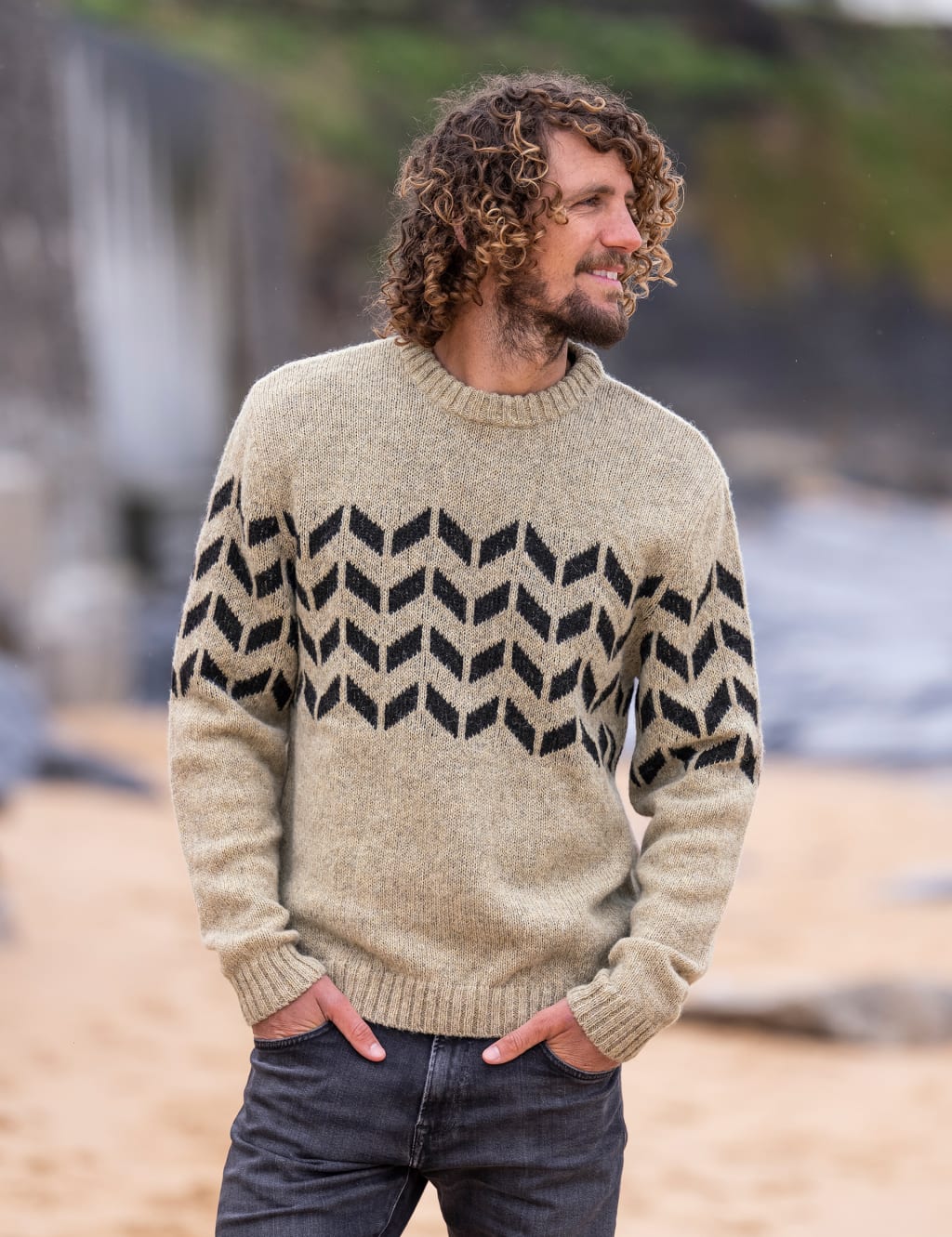 Men's wool sales crew neck jumpers