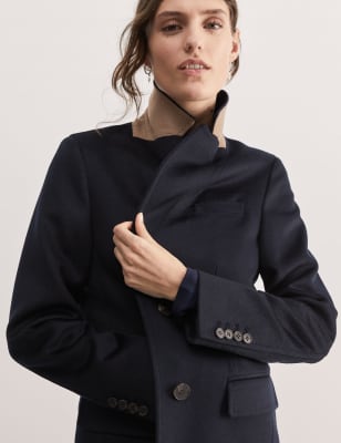 Jaeger collarless outlet coat