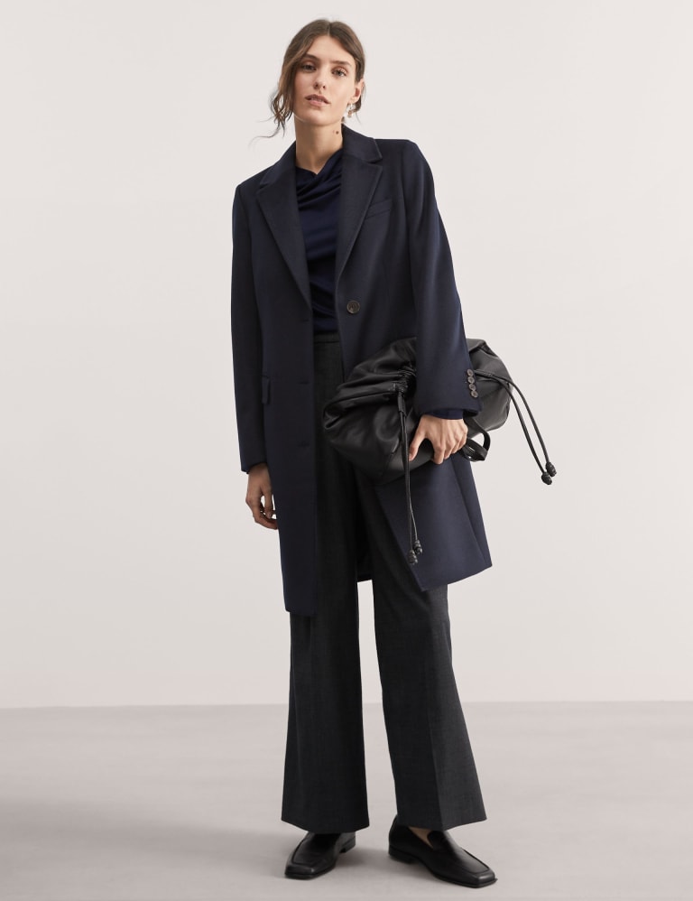 Pure Wool Collared Boyfriend Coat 4 of 9