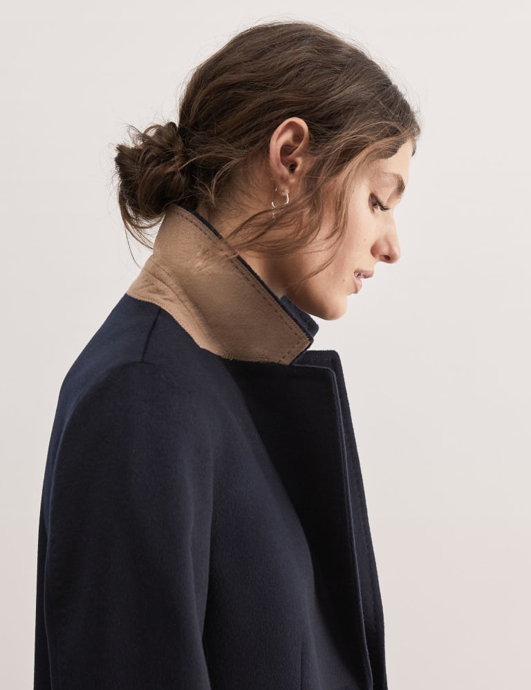 Pure Wool Collared Boyfriend Coat