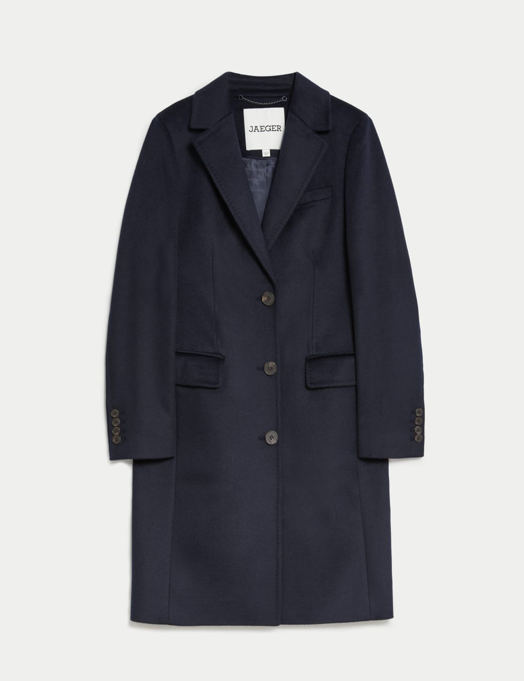 Pure Wool Collared Boyfriend Coat 1 of 9