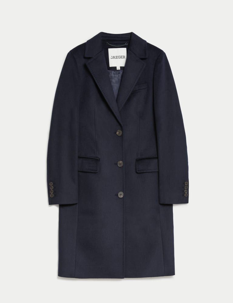 Jaeger boyfriend coat navy top