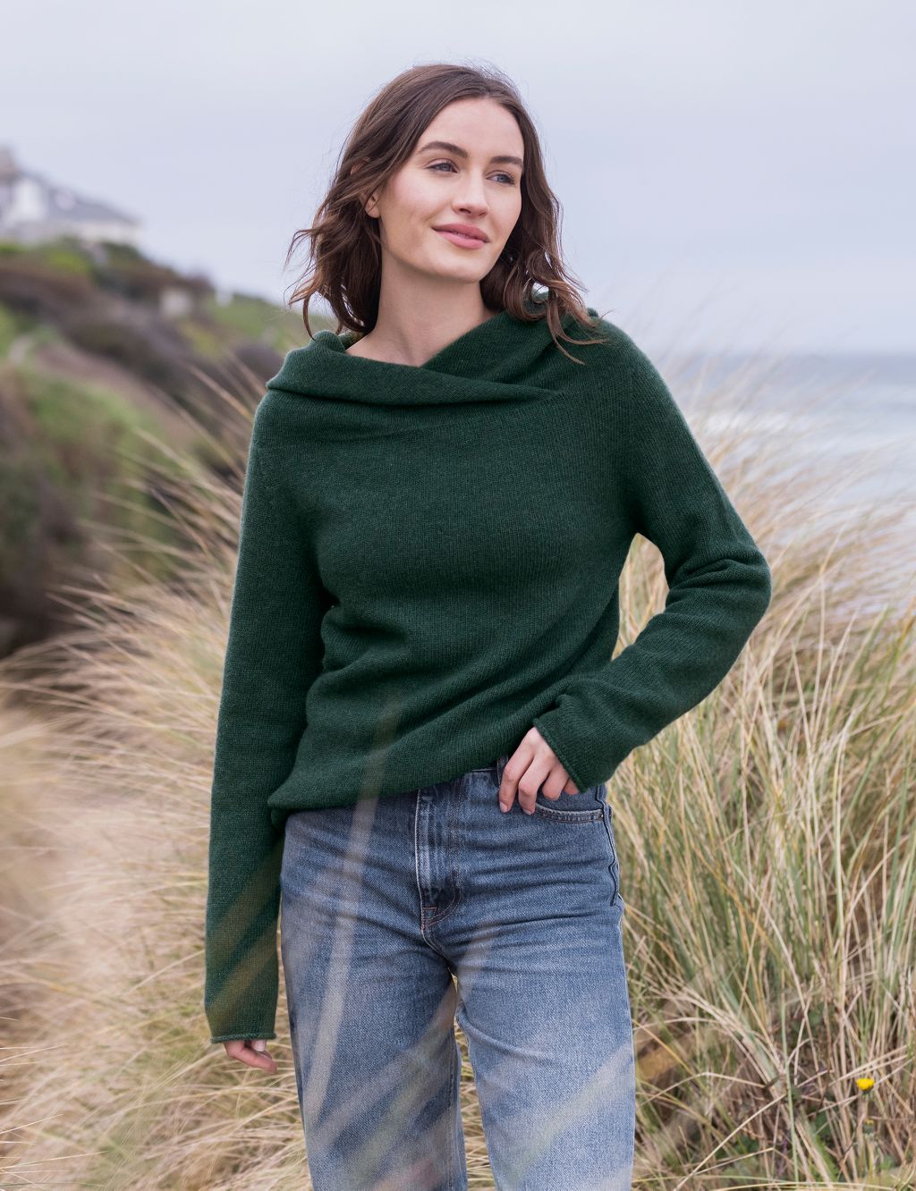 Pure Wool Collared Jumper 3 of 7