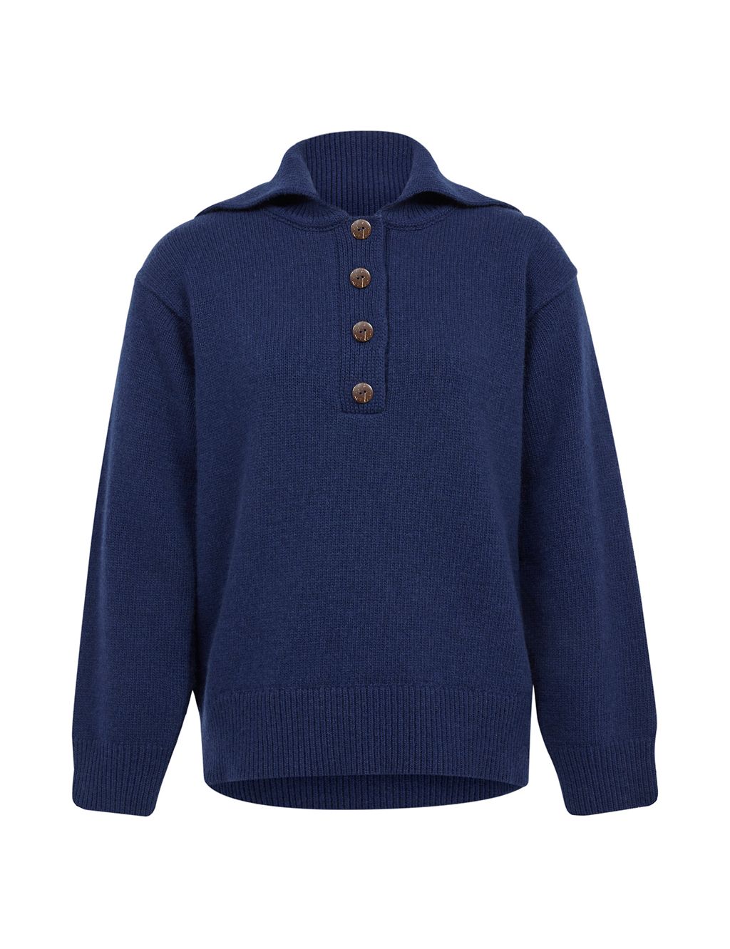 Pure Wool Collared Jumper 1 of 6
