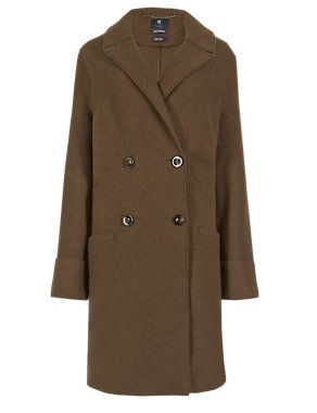 Pure Wool Double Breasted Overcoat Image 2 of 4
