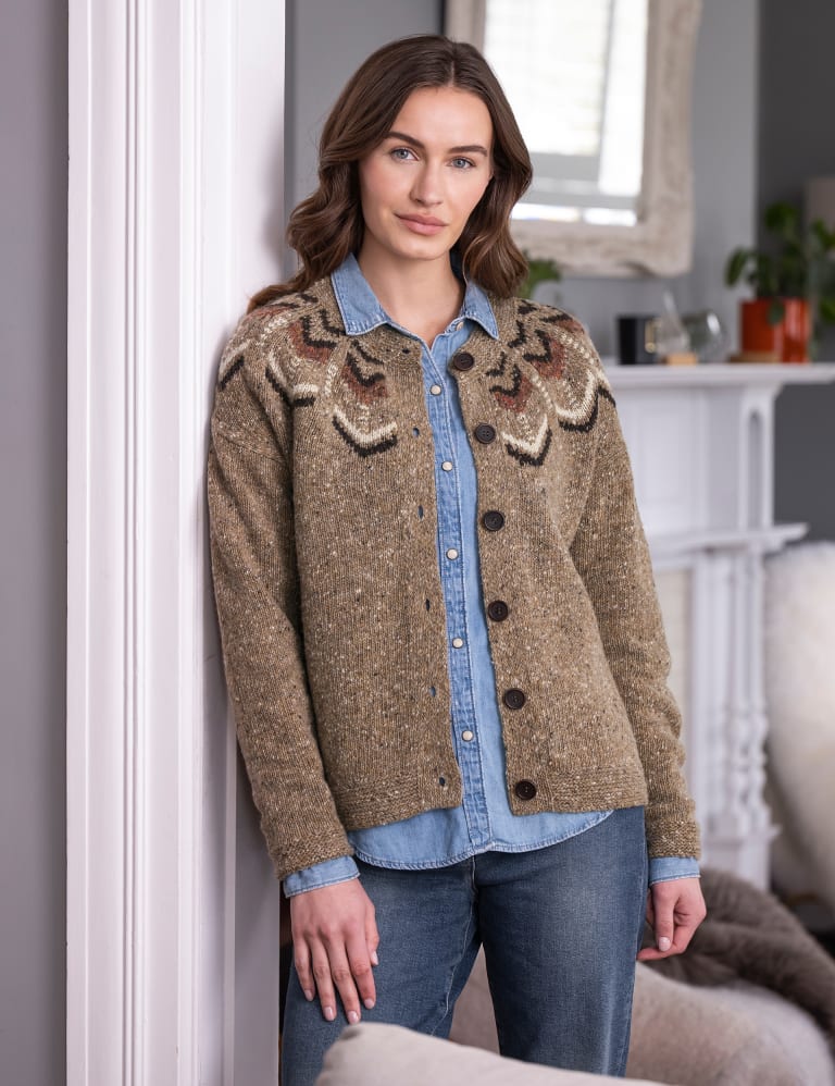 Pure Wool Fair Isle Cardigan