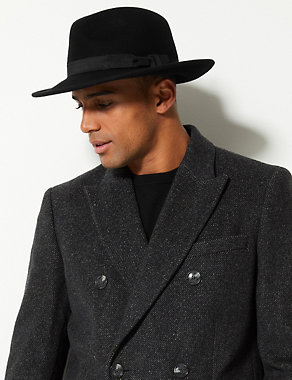 Pure Wool Fedora with Stormwear™ Image 2 of 4