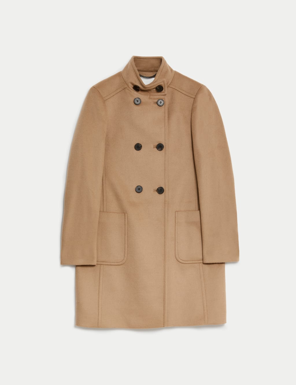Pure Wool Funnel Neck Car Coat JAEGER M&S