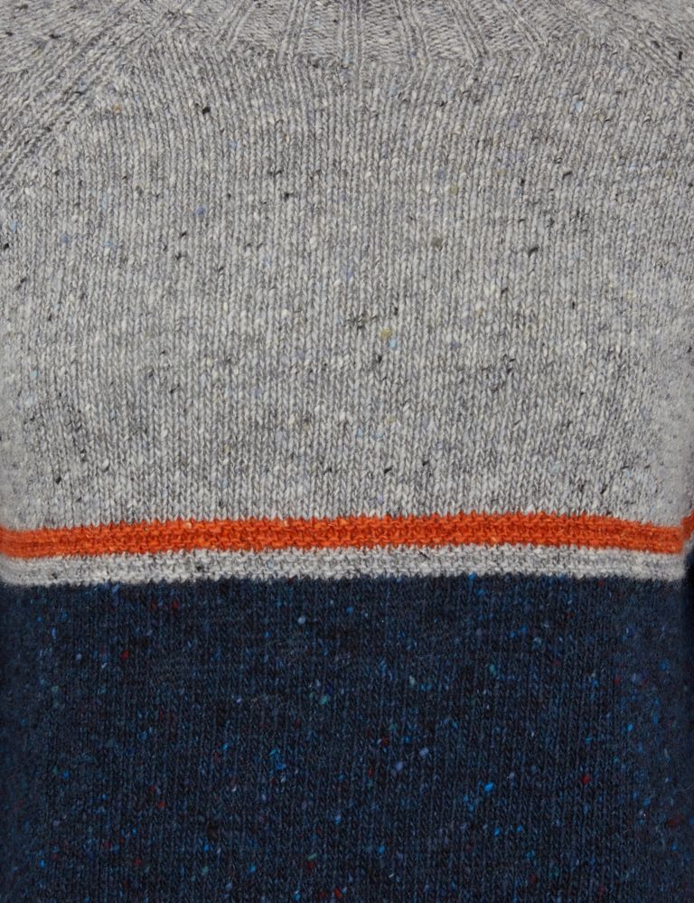 Pure Wool Funnel Neck Jumper 3 of 4