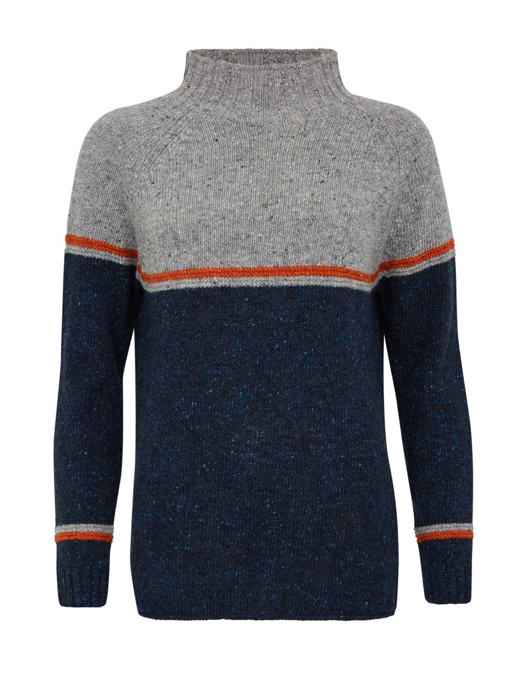 Pure Wool Funnel Neck Jumper 1 of 4