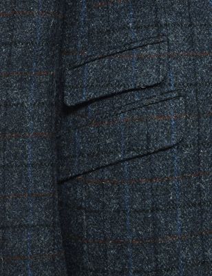 Pure Wool Harris Tweed Tailored Jacket, M&S Collection Luxury