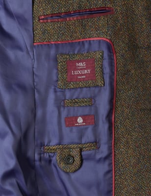 Pure Wool Harris Tweed Tailored Jacket, M&S Collection Luxury