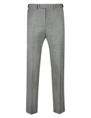 Pure Wool Lightweight Flat Front Trousers Image 2 of 5