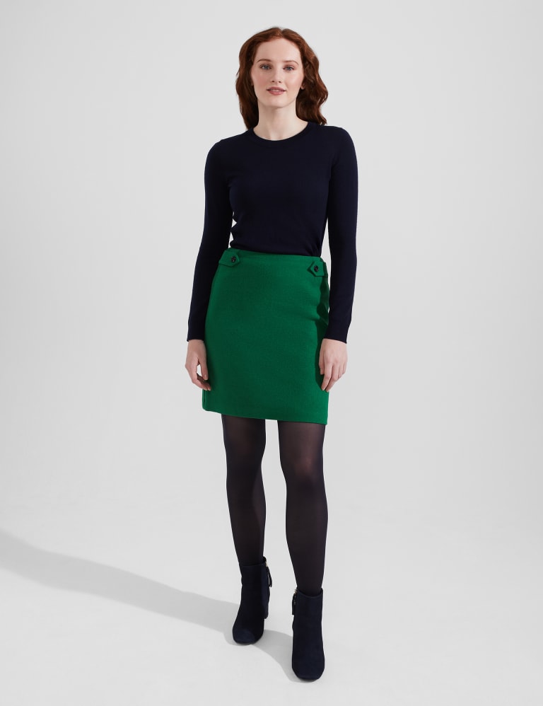Pure Wool Mini A Line Skirt