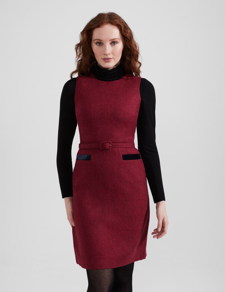 Pure Wool Mini Shift Dress 3 of 8