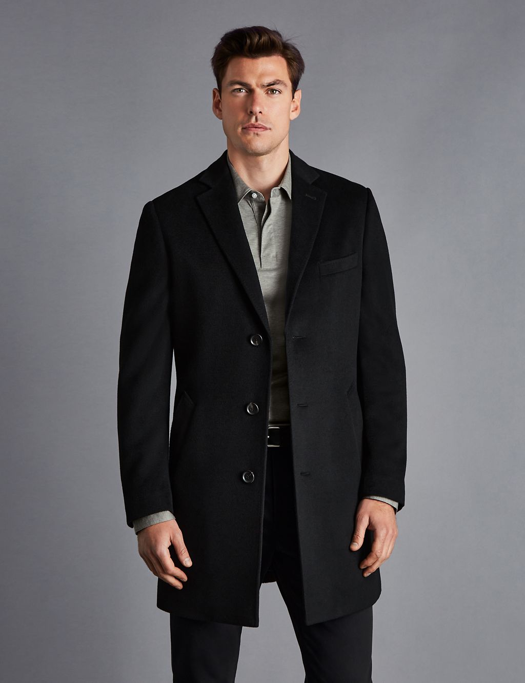Pure Wool Overcoat | Charles Tyrwhitt | M&S