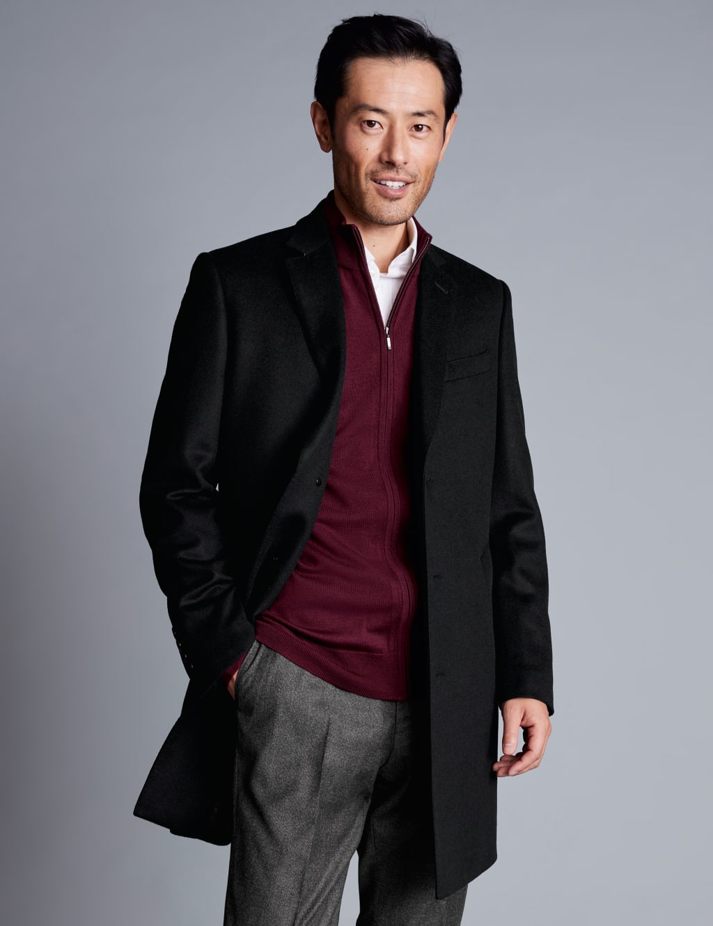 Charles tyrwhitt overcoat best sale