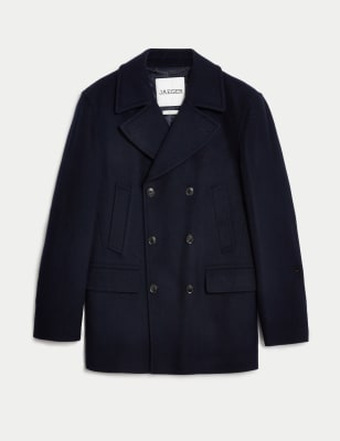 Mens navy shop pea coats