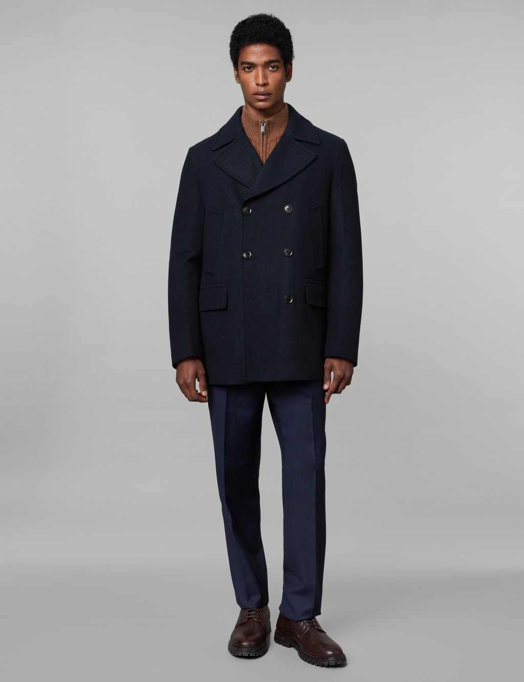 Pure Wool Peacoat | JAEGER | M&S