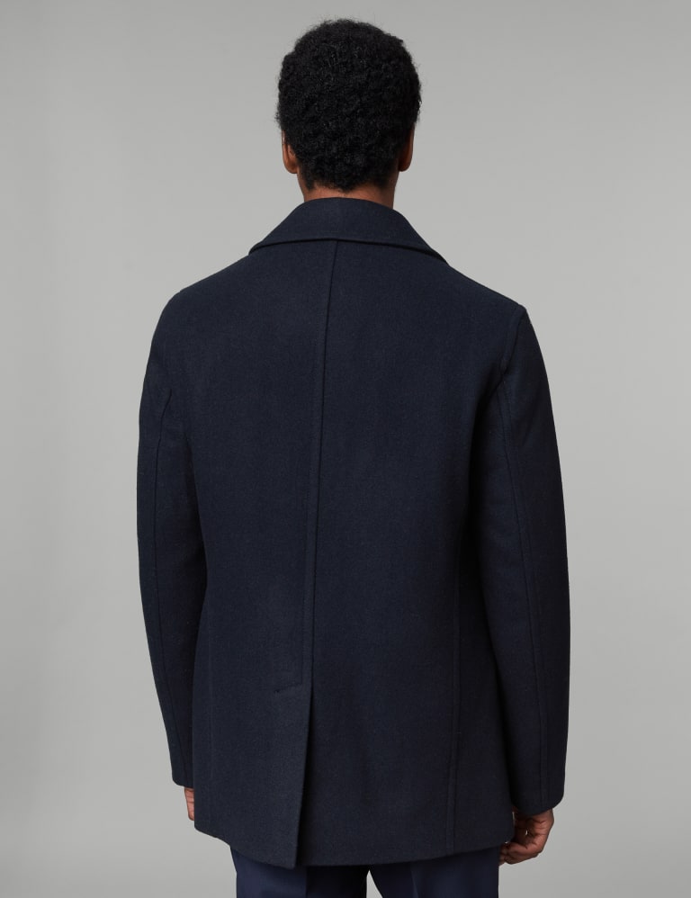 Marks and spencer mens pea coat deals