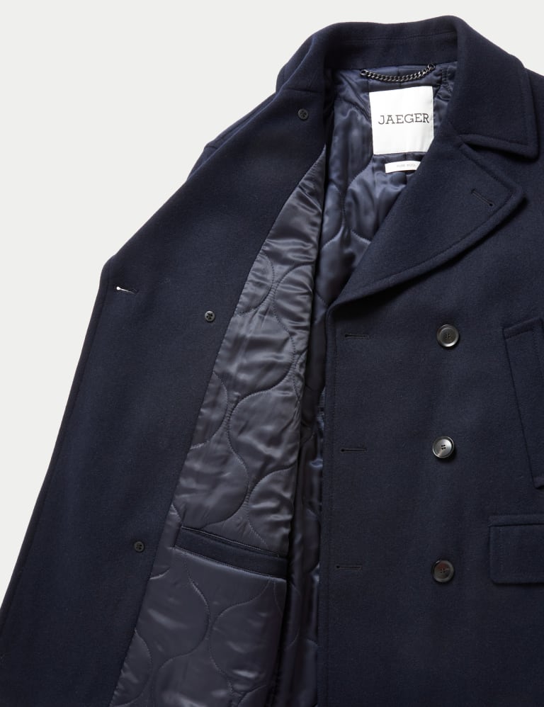 M&s navy pea coat top