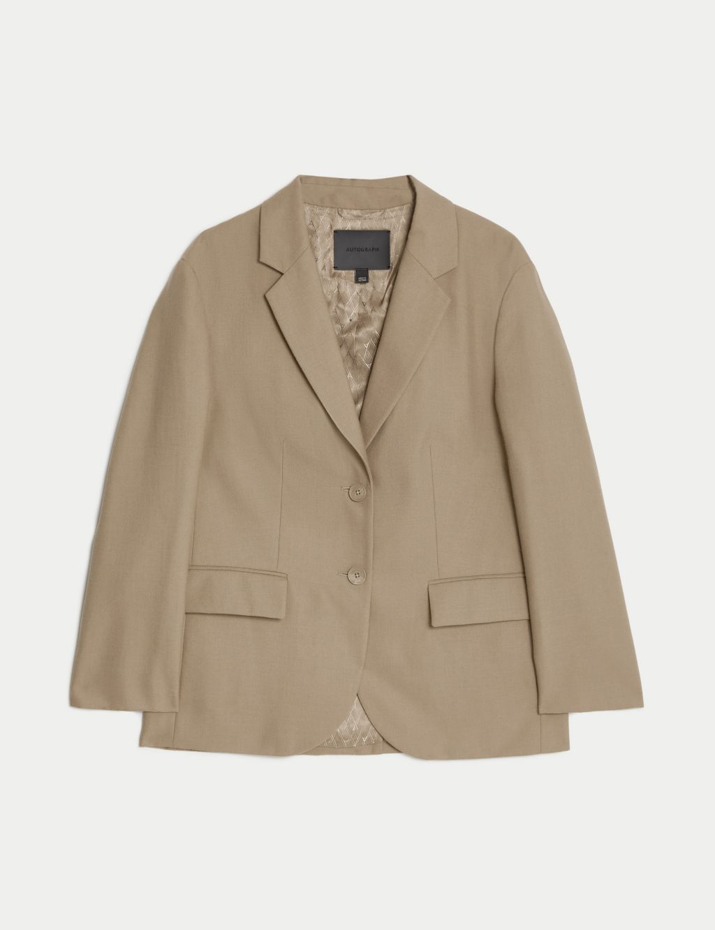 Pure Wool Relaxed Single Breasted Blazer | Autograph | M&S