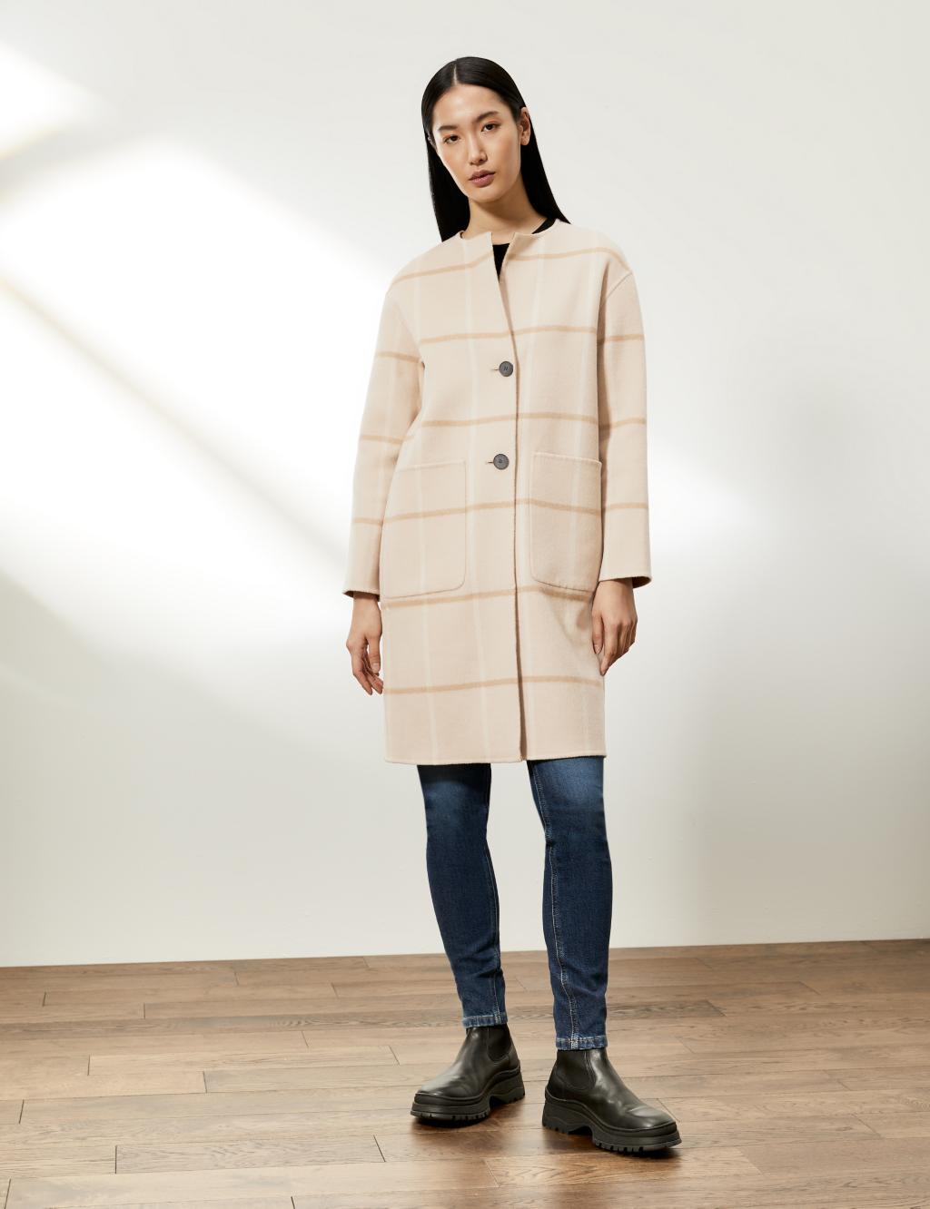 Pure Wool Reversible Longline Coat