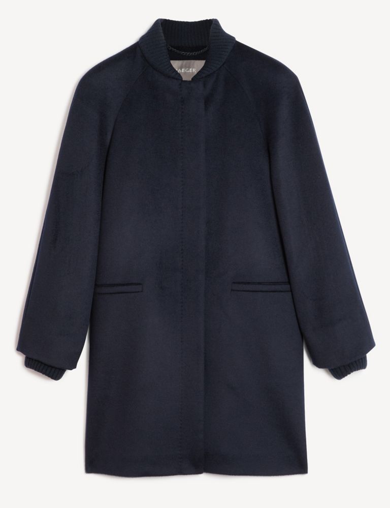 Pure Wool Ribbed Neck Coat 2 of 6