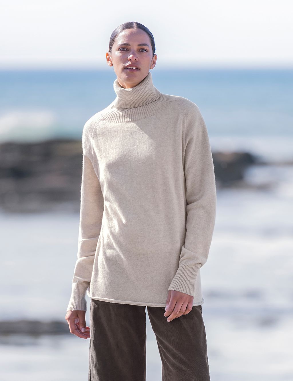 Pure Wool Roll Neck Jumper 4 of 9