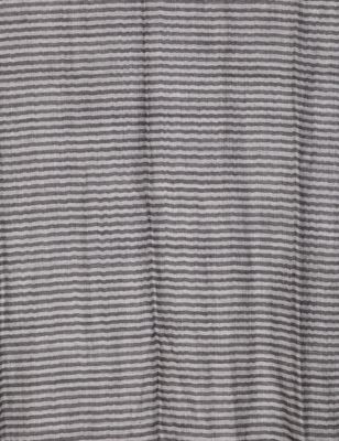 Pure Wool Striped Scarf Image 2 of 3