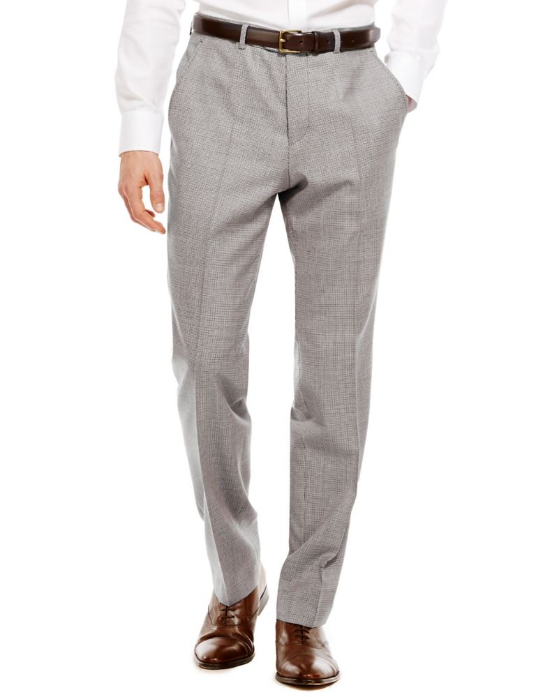 Pure Wool Supercrease™ Flat Front Trousers 1 of 4