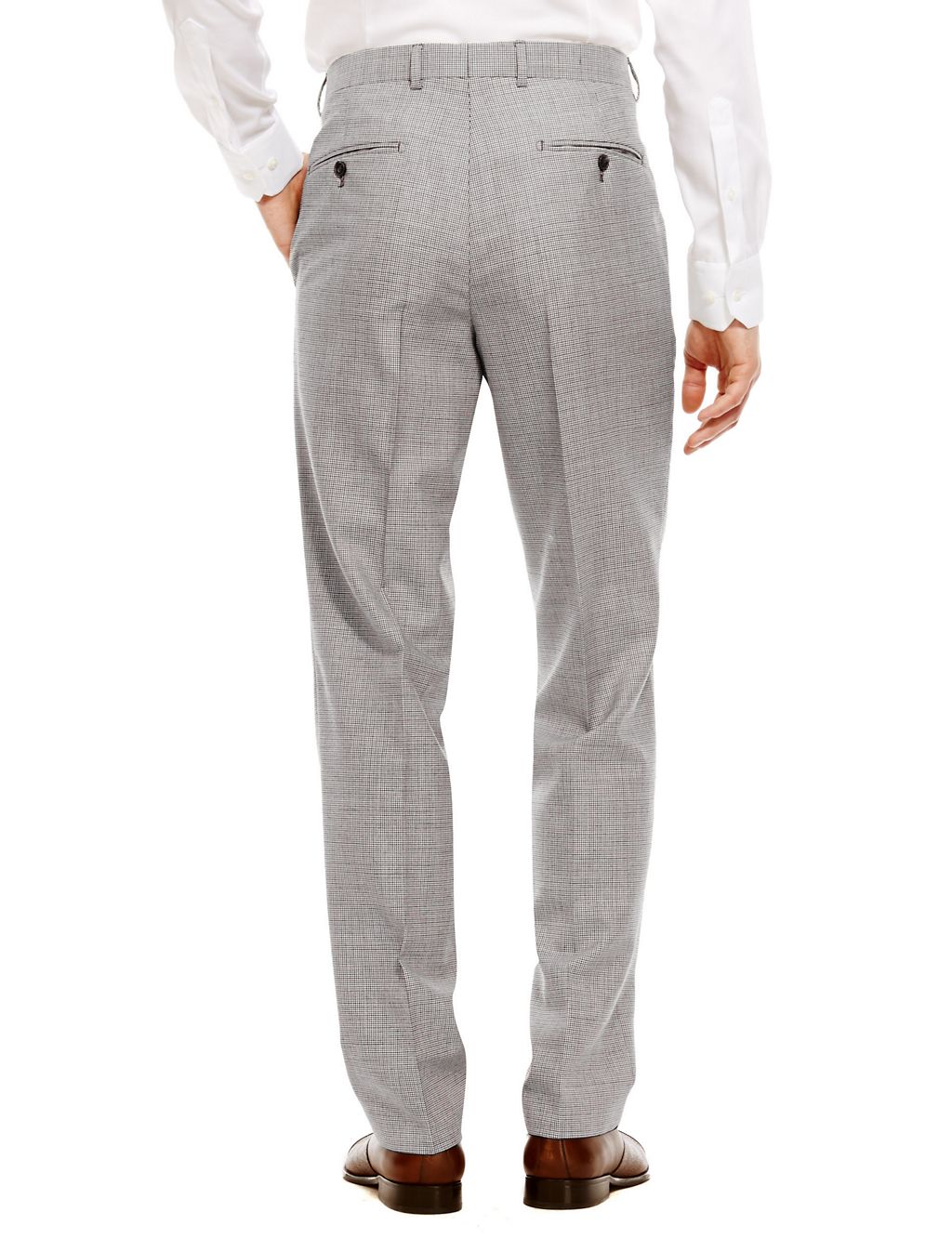 Pure Wool Supercrease™ Flat Front Trousers 2 of 4