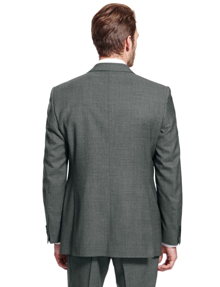 Pure Wool Tailored Fit 2 Button Check Jacket 4 of 6