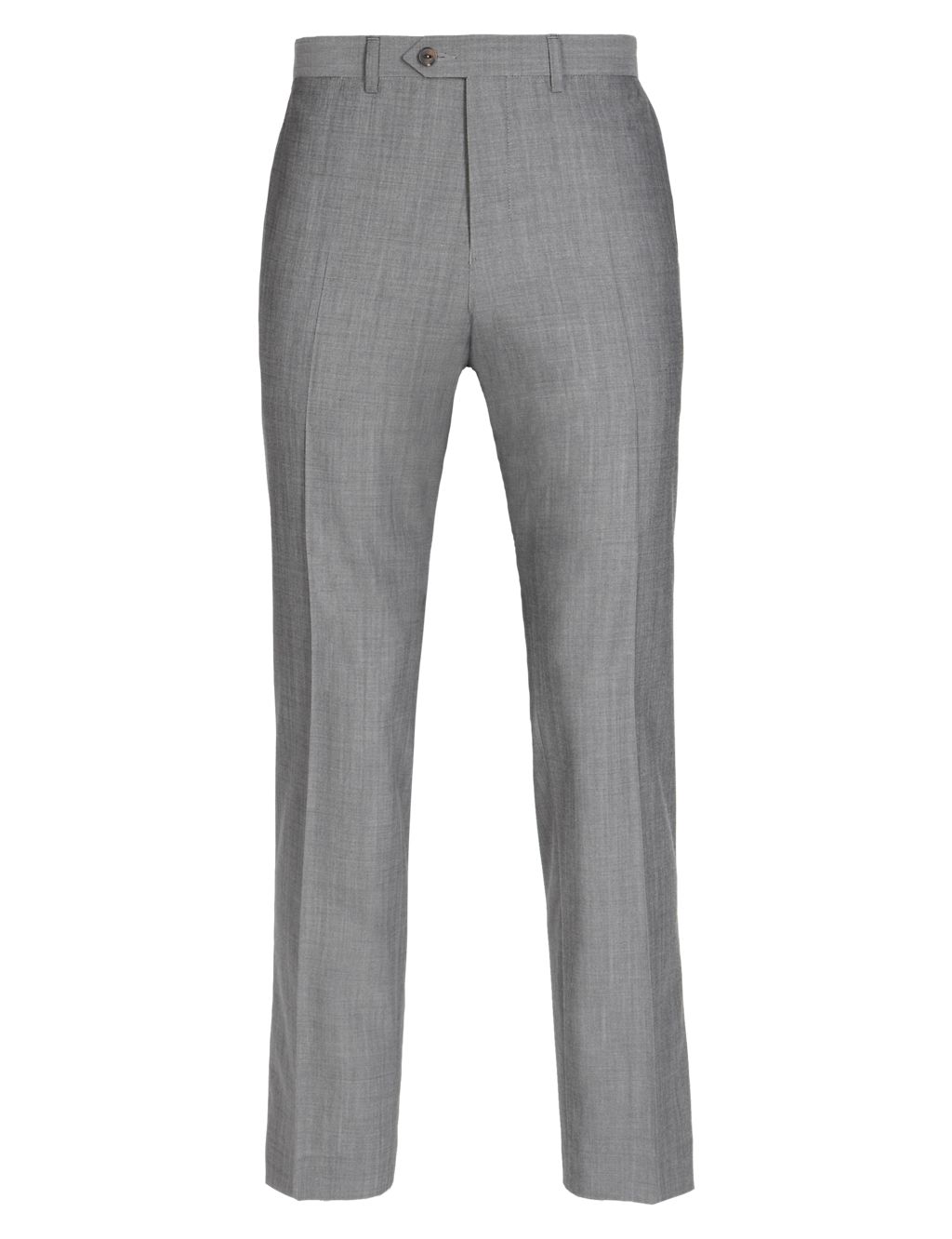 Pure Wool Tailored Fit Flat Front Trousers 1 of 4