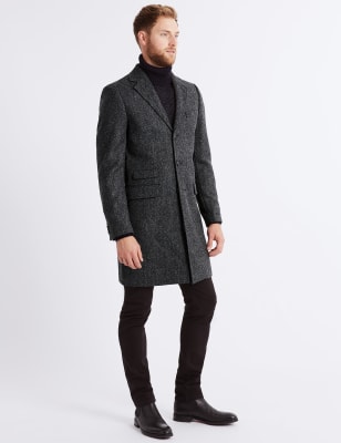 Mens overcoat outlet m&s