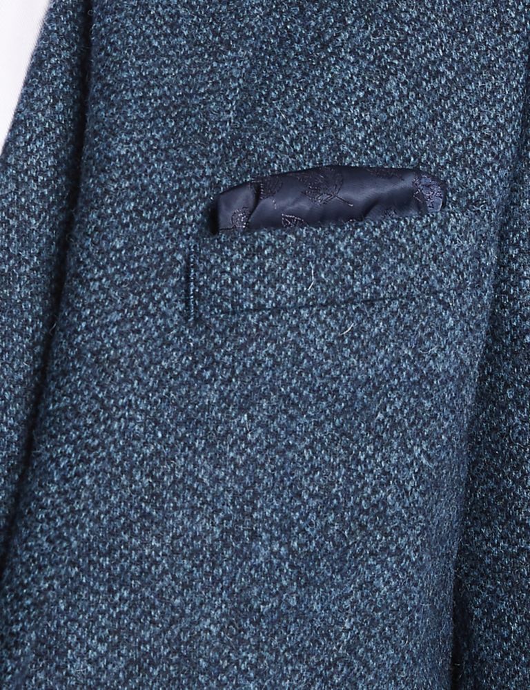 Pure Wool Textured Tailored Fit Jacket 4 of 6