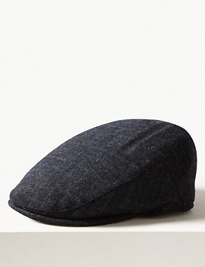 Pure Wool Thermal Flat Cap with Stormwear™ Image 2 of 4
