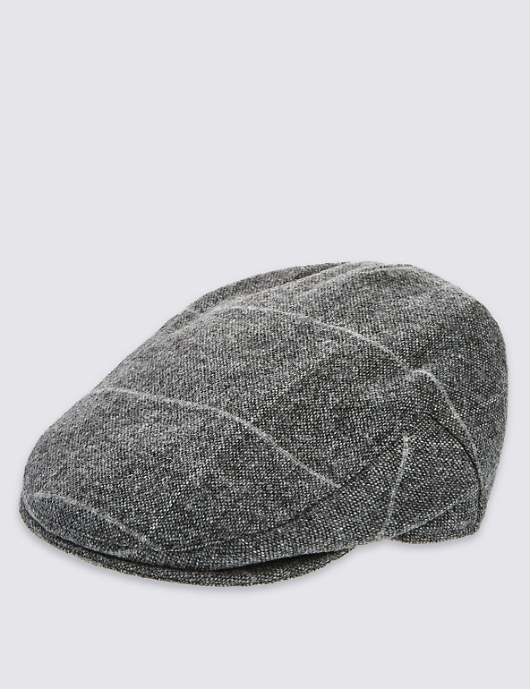 Pure Wool Thinsulate™ Flat Cap with Stormwear™ Image 1 of 1