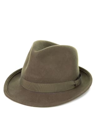 Pure Wool Trilby Hat with Stormwear™ | M&S Collection | M&S