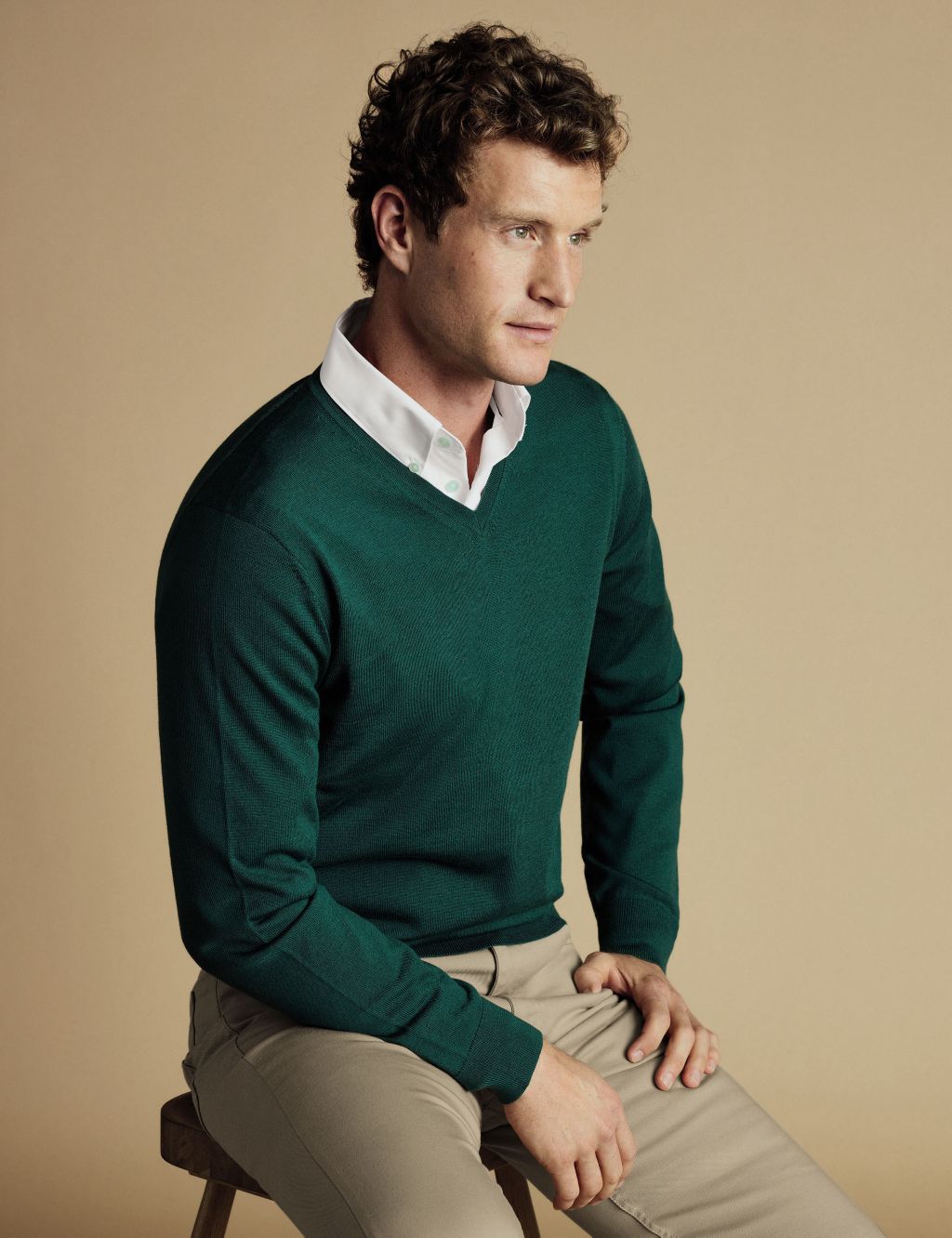 Pure Wool V-Neck Jumper 4 of 6