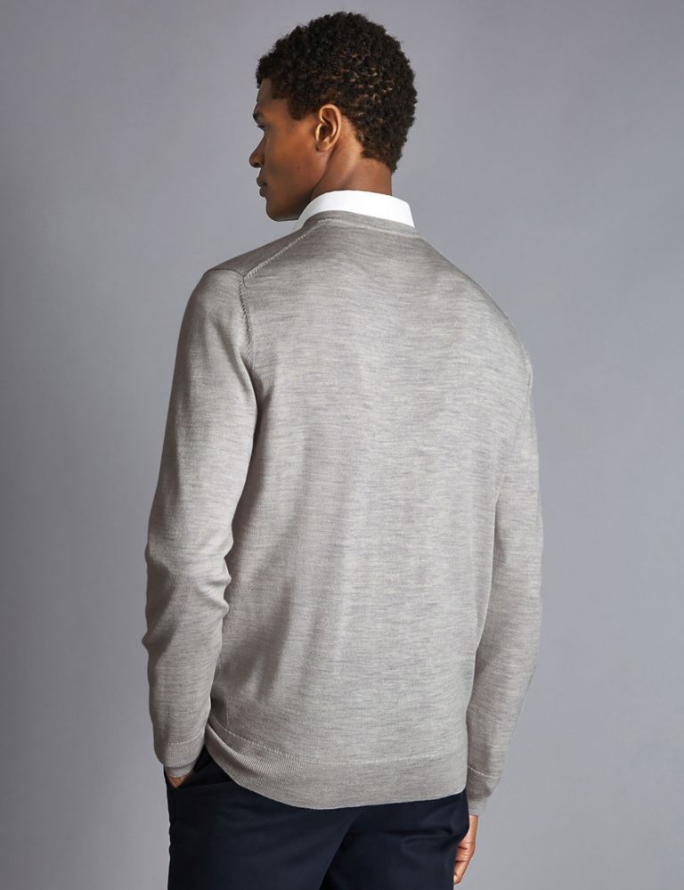 Pure Wool V-Neck Jumper 3 of 6