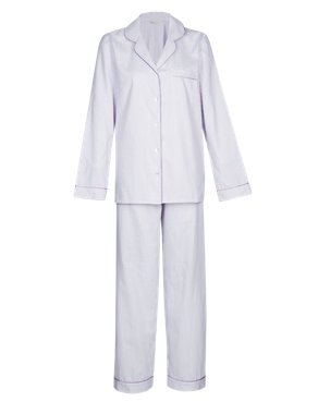 Pure cotton striped pyjamas with cool Comfort™ Technology Image 2 of 4