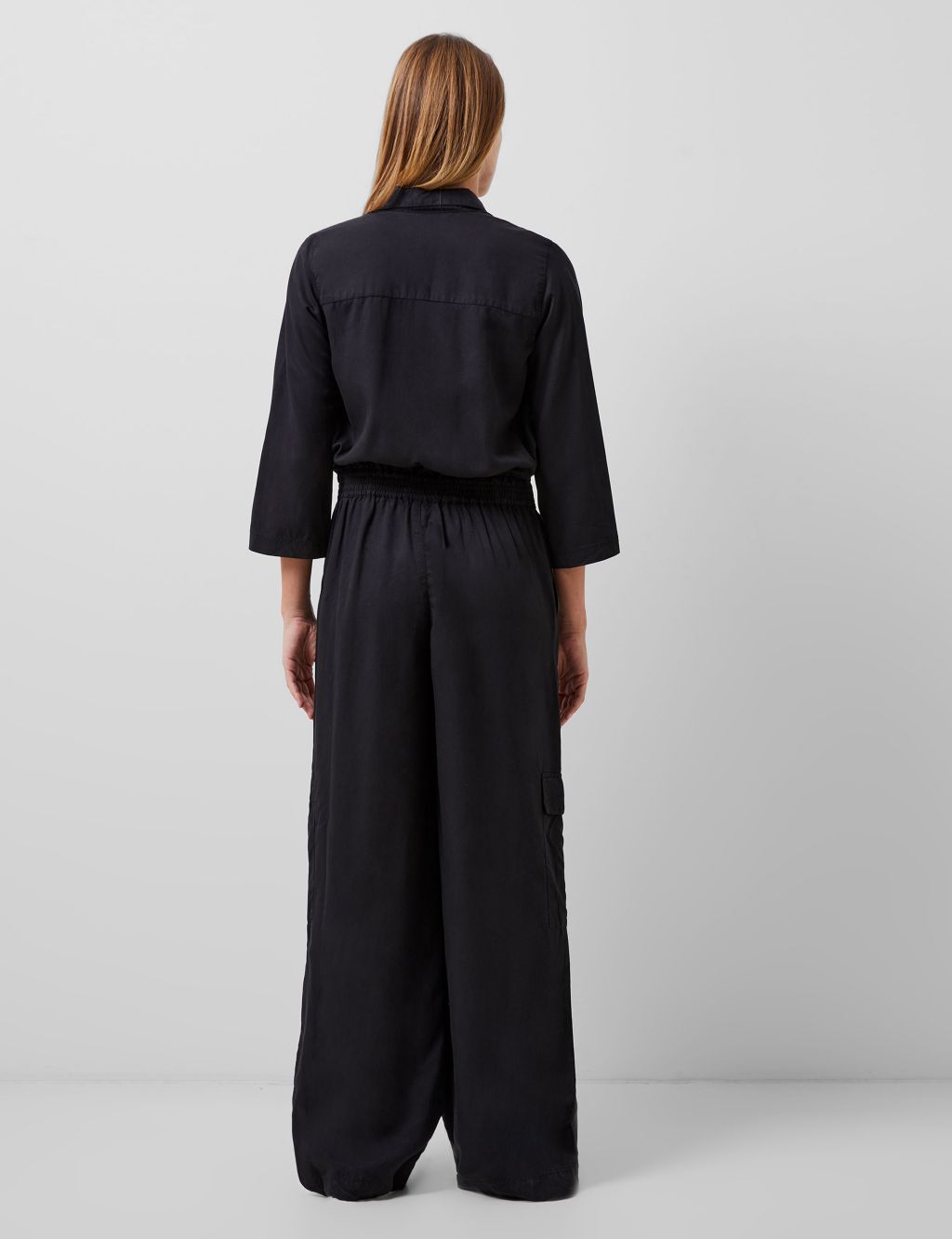 Pure lyocell™ Belted Collared Jumpsuit 2 of 5